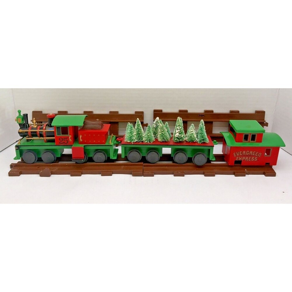 Vintage 1987 Roman Inc Evergreen Express Christmas Train Replacement Parts Lot